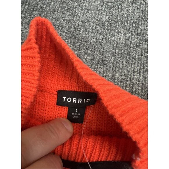 Torrid Mini Cotton Acrylic Sweater Dress, size 1 X 14-16 New - Picture 3 of 8